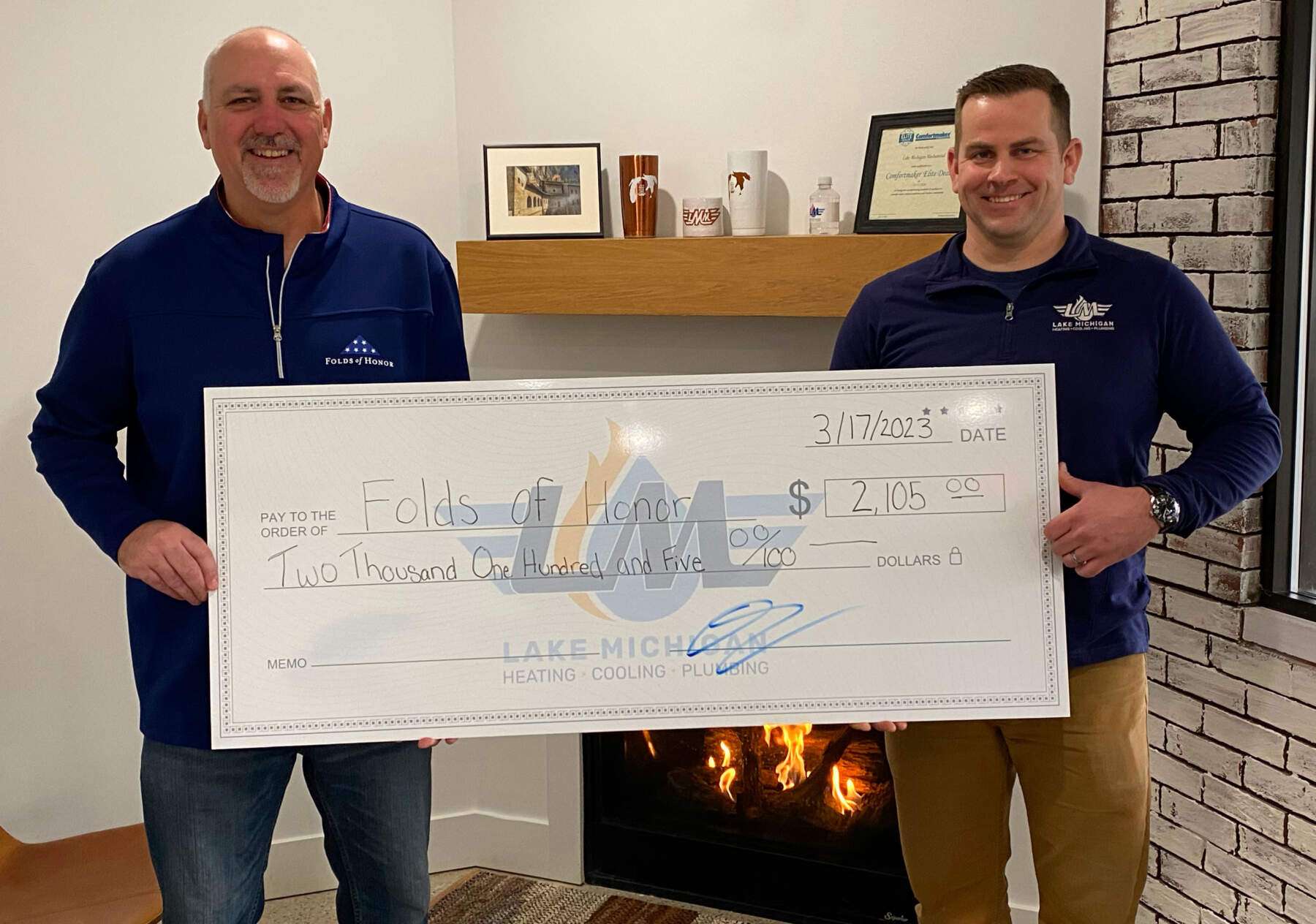 Folds of Honor Big Check